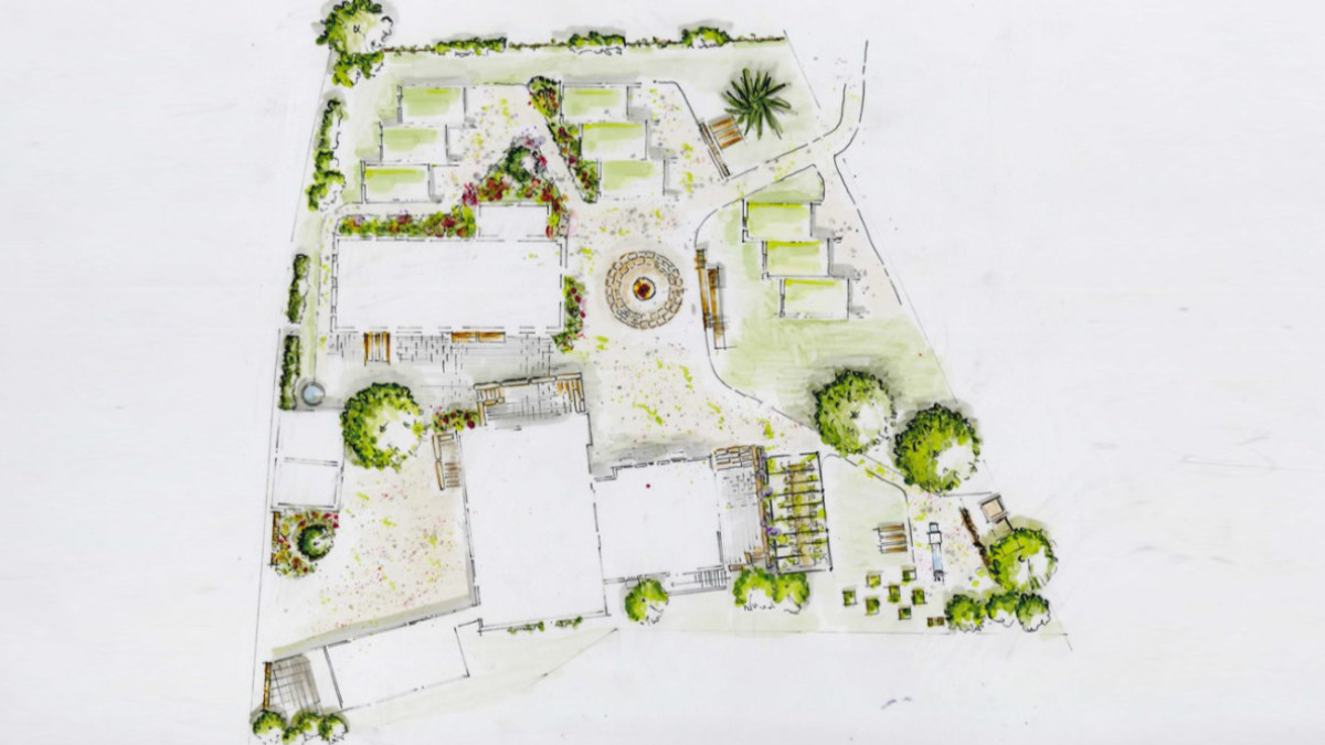 Lageplan Skizze Landschaft